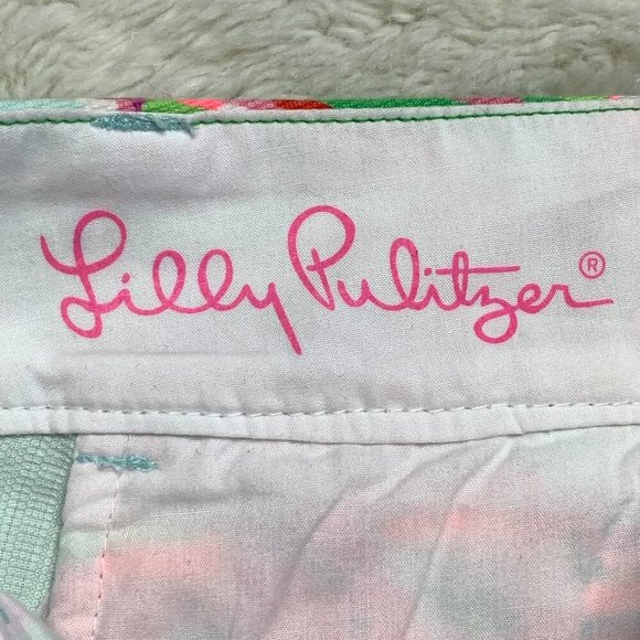 Lilly Pulitzer Women's The Chipper Bermuda Shorts in The Vias Print Size 00 - Picture 9 of 13